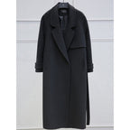 Black Woolen Loose Coat