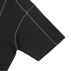 Topstitched Crew Neck Loose T-shirt