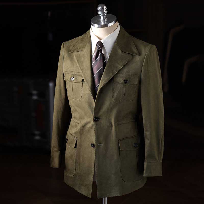 Italian Vintage Faux Suede Casual Slim Jacket