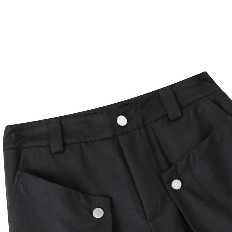 Button Loose Drape Vintage Casual Pants