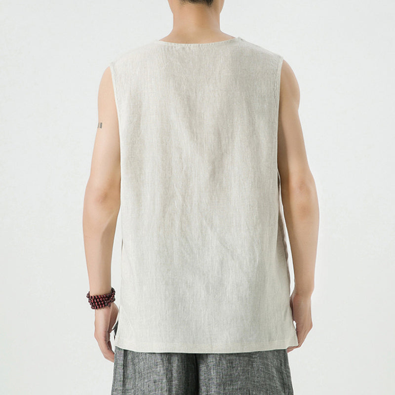 Linen Vintage Loose Vest