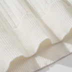 Ice Silk Hollow Pattern Knitted Lapel Polo Shirt