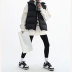 Short Stand Collar Waistcoat Jacket