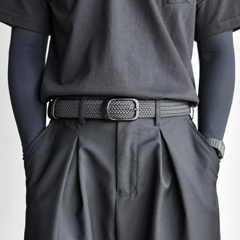 Braided Stretch Pin Buckle Belt