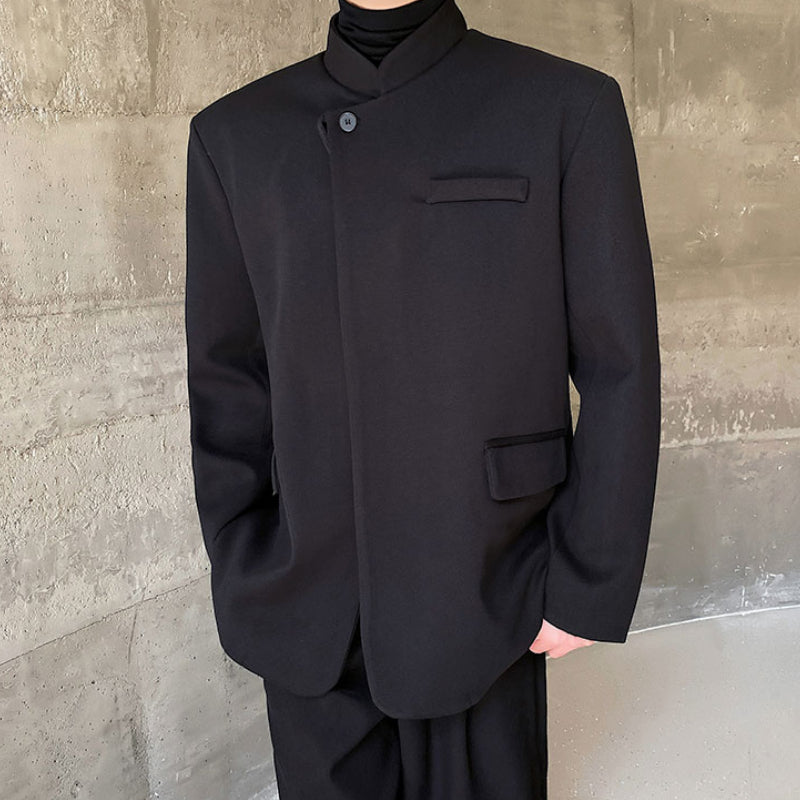 Winter Retro Reversible Satin Jacquard Patchwork Jacket