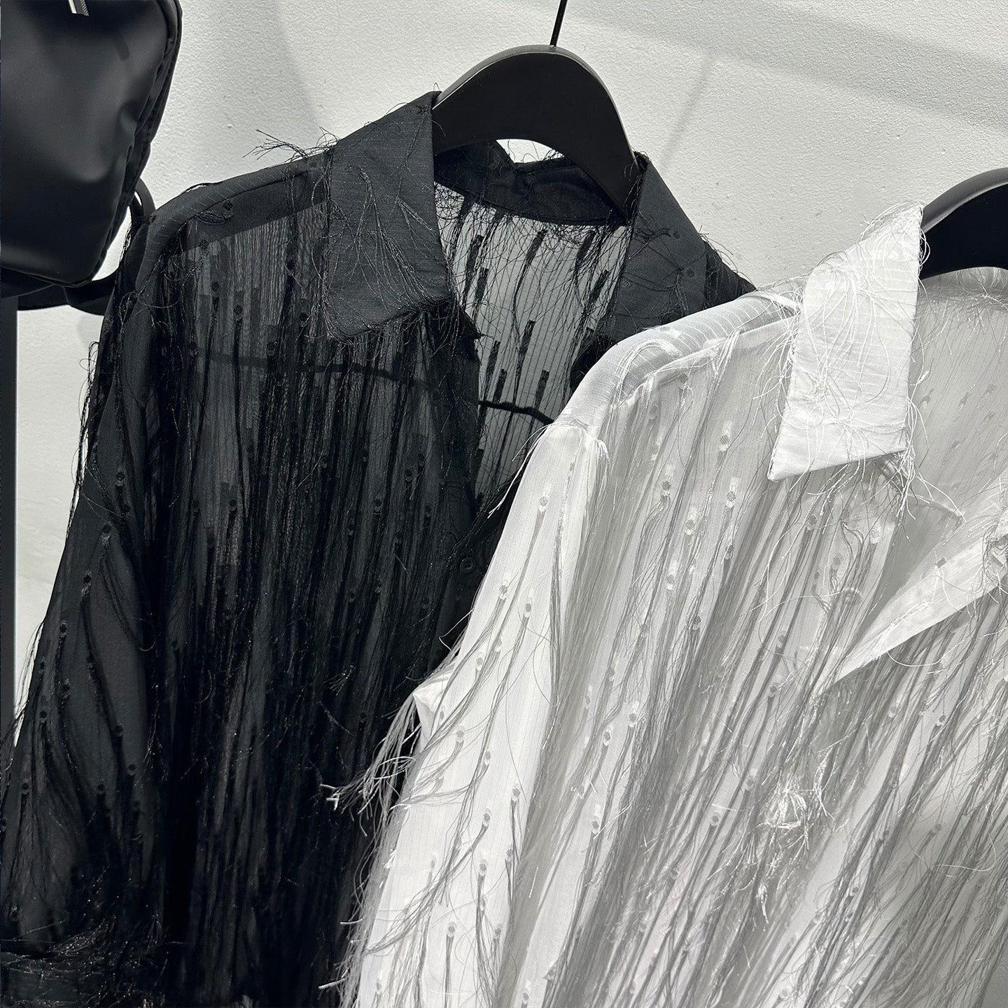 Fringe See-through Loose Casual Shirt