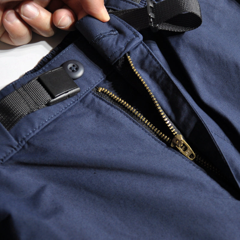 Japanese Retro Loose Straight Casual Work Shorts