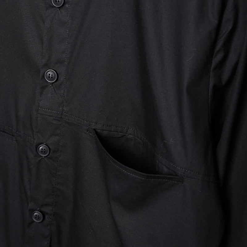 Mid-length Workwear Printed Shirt