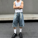 【Your pants are on backwards】Denim Shorts