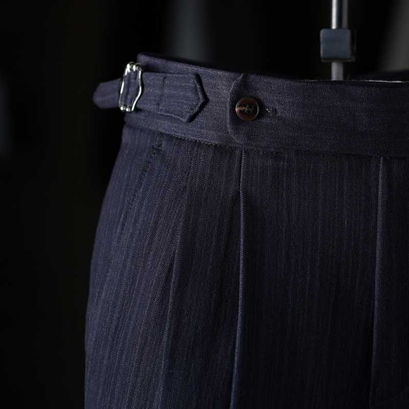 Vintage Paris Button Drape Business Pants