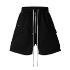 Dark Drawstring Cargo Pocket Three-dimensional Loose Shorts