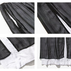 Double-layered Wide-leg Loose Trousers