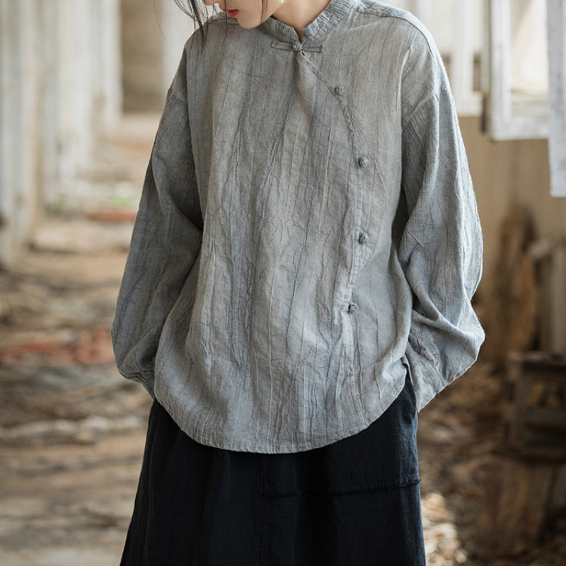 Tie-Dye Loose Button Shirt