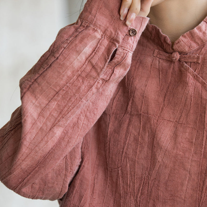 Tie-Dye Loose Button Shirt