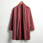 Cotton Linen Mid-length Cardigan