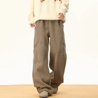 Polar Fleece Multi-pocket Thickened Sweatpants