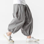 Loose Casual Cropped Trousers