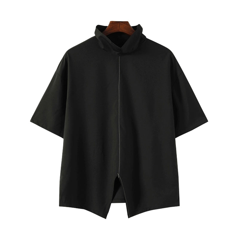 Slit Retro Quarter Sleeve T-shirt