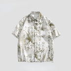 Printed Loose Casual Thin Short-sleeved Shirt