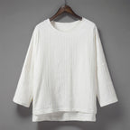 Cotton Linen Vintage Loose Thin Shirt