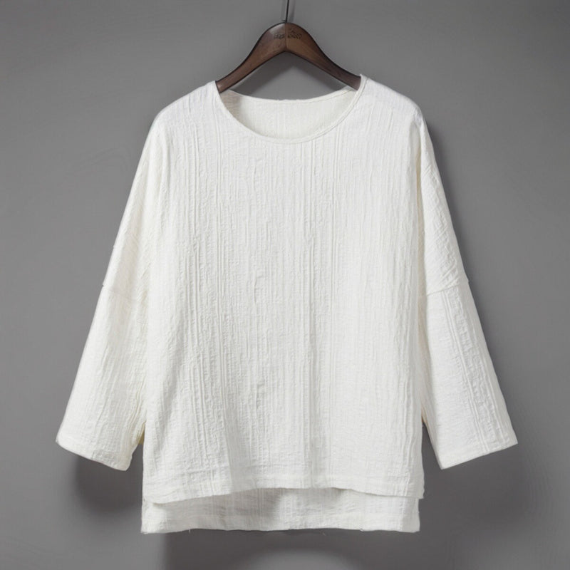 Cotton Linen Vintage Loose Thin Shirt