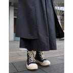 Dark layered pocket skirt