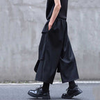 Layered Stitching Casual Suit Wide-leg Pants