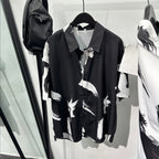 Graffiti Print Loose Casual Shirt