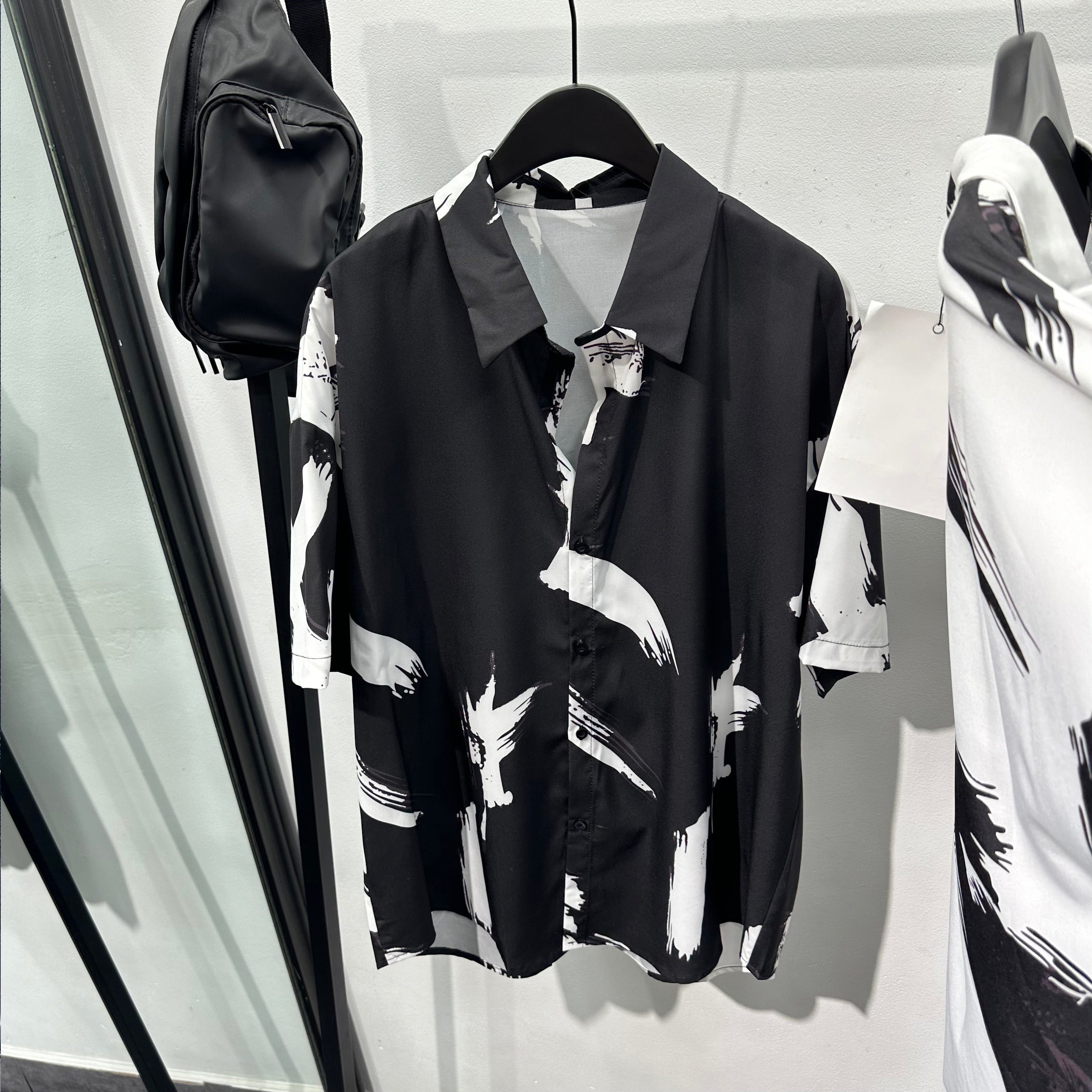 Graffiti Print Loose Casual Shirt