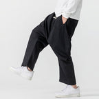 Retro Low Crotch Casual Loose Straight Wide Leg Pants