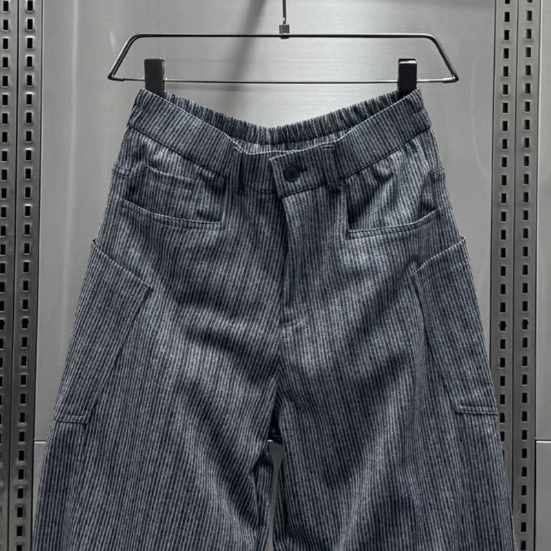 Vintage Wide Leg Scimitar Stripe Pants