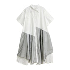 Irregular Mesh Patchwork Dress