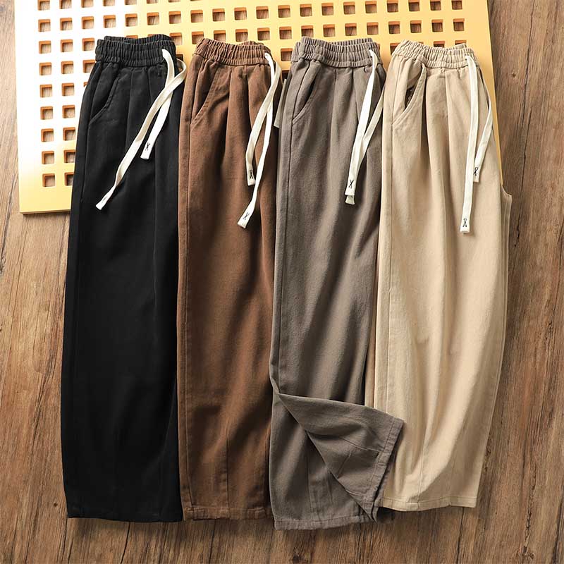 Japanese Retro Loose Wide-leg Trousers