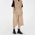 Sleeveless Suit Vest Top