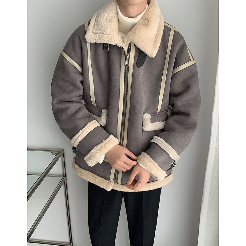 Winter Stitching Thickened Loose Coat
