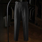 Italian Casual Paris Buckle Straight Business Trousers