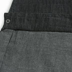 Square Neck Raw Edge Denim Vest Patchwork Jeans Two-Piece Set