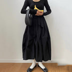A-line Fluffy Long Skirt