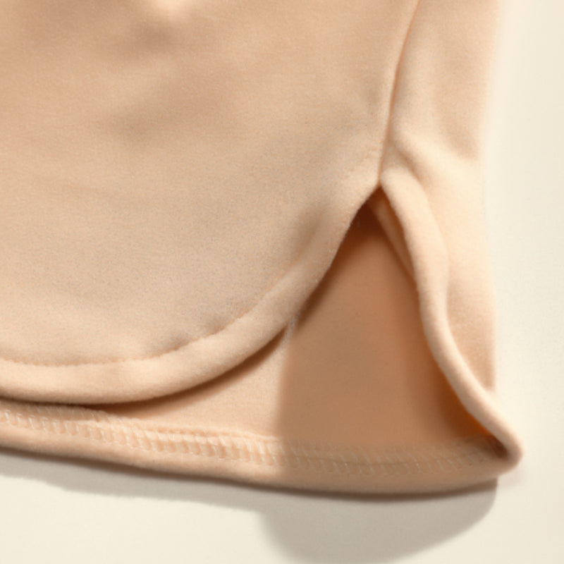 Double-sided Velvet Half Turtleneck Long-sleeved T-shirt