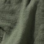 Thin Cotton and Linen Basic Solid Color Straight Loose Shorts