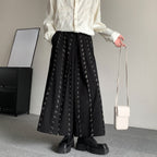 Buttoned Loose Wide-leg Culottes