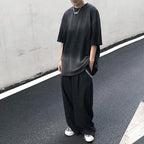 Round Neck Tie-dye Gradient Loose Short-sleeved T-shirt