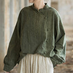 Tie-Dye Loose Button Shirt