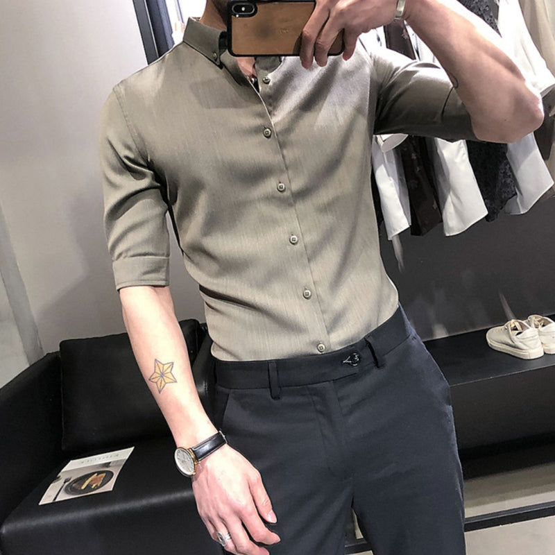 Summer Non-iron Slim Fit Business Casual Shirt