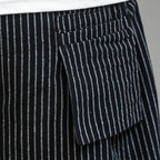 Striped Carrot Loose Wide-leg Casual Pants