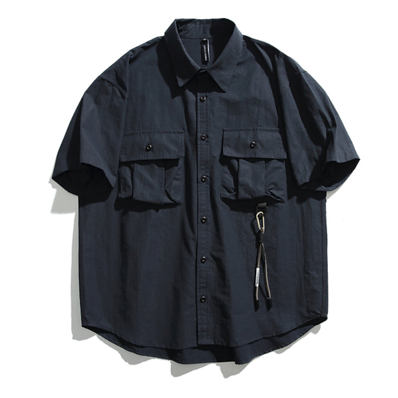 Retro Japanese Loose Casual Short-sleeved Shirt