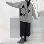 Autumn and Winter Loose Fringed V-neck Sweater
