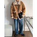 Winter Stitching Thickened Loose Coat