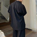 V-neck Sequined Silhouette Shirt