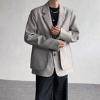 Fake Two-piece Shoulder-padded Suit Jacket